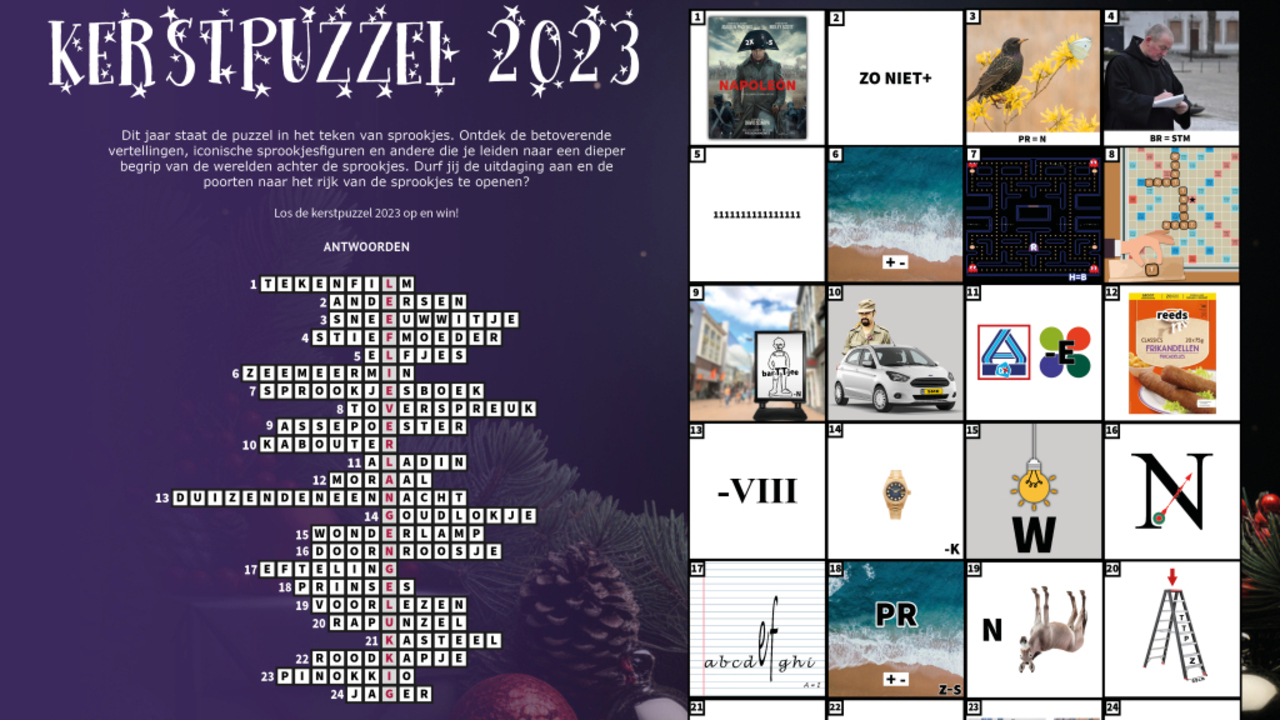 Daar is ie dan: de uitslag van onze kerstpuzzel 2023!